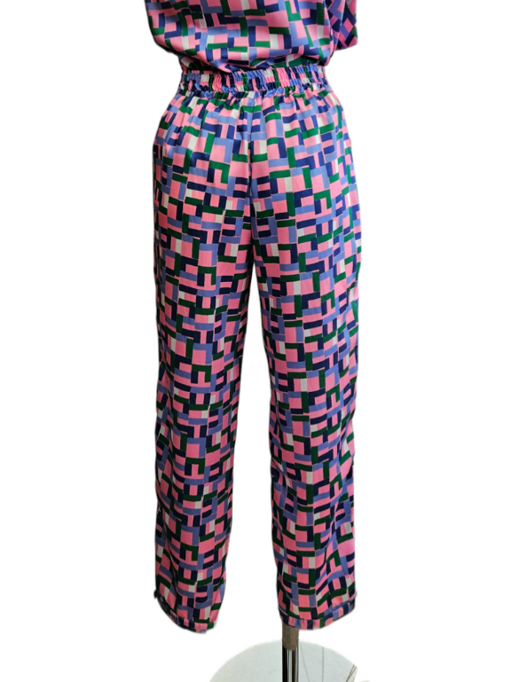 Pantalón CAMBOYA Rosa cuadros
