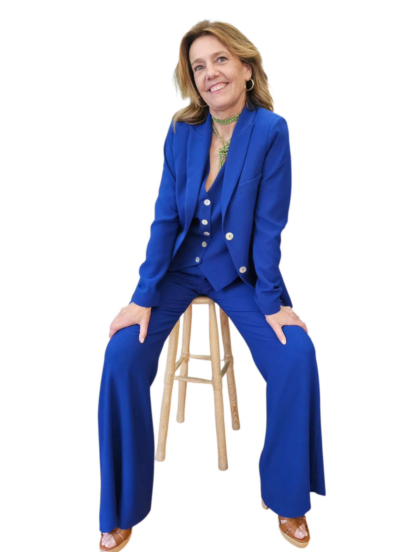 Pantalón PALAZZO Azul klein