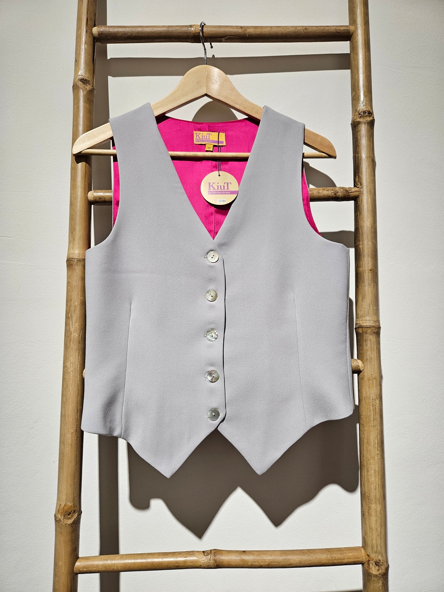 Chaleco Man Gris perla