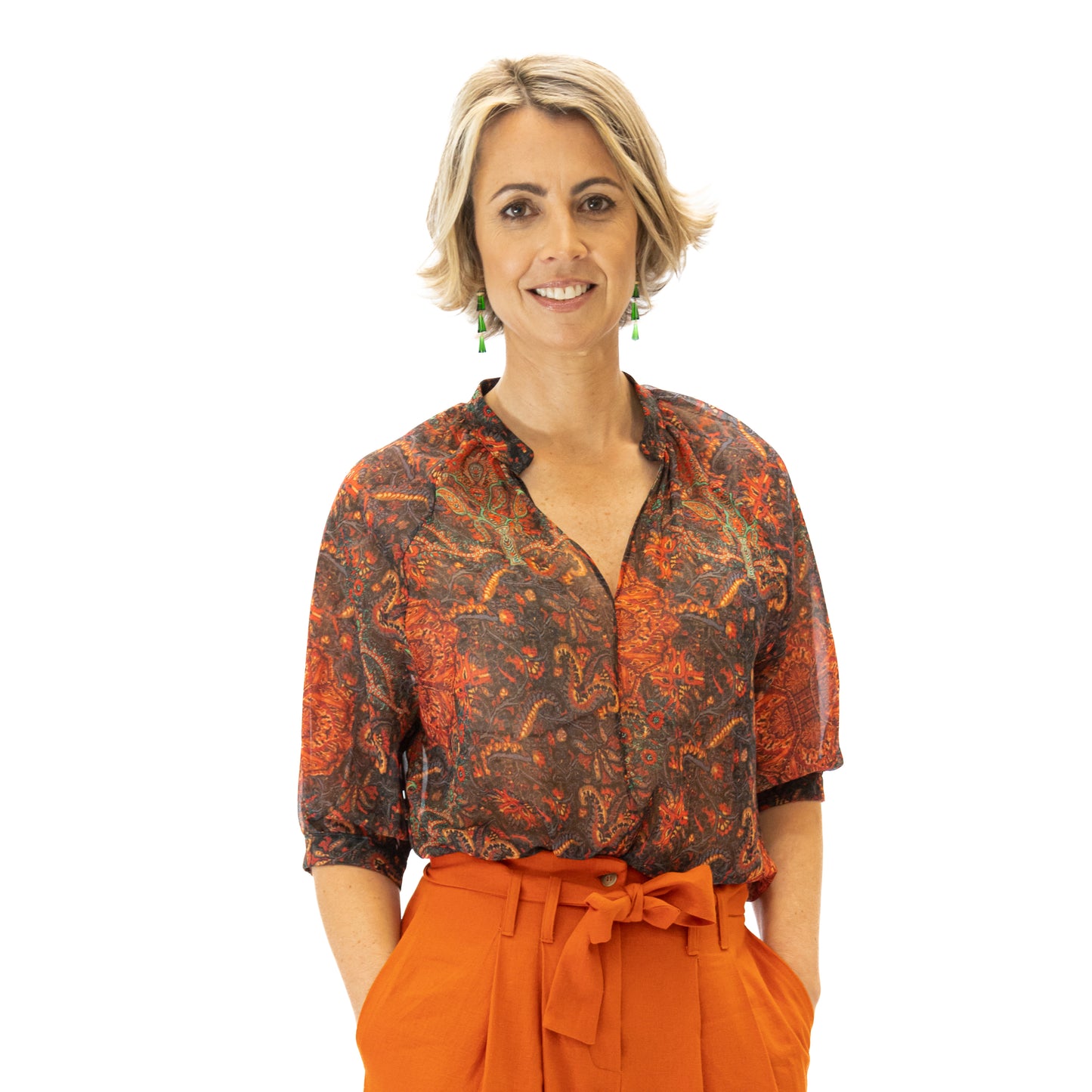 Camisa VELVET ETRO Teja
