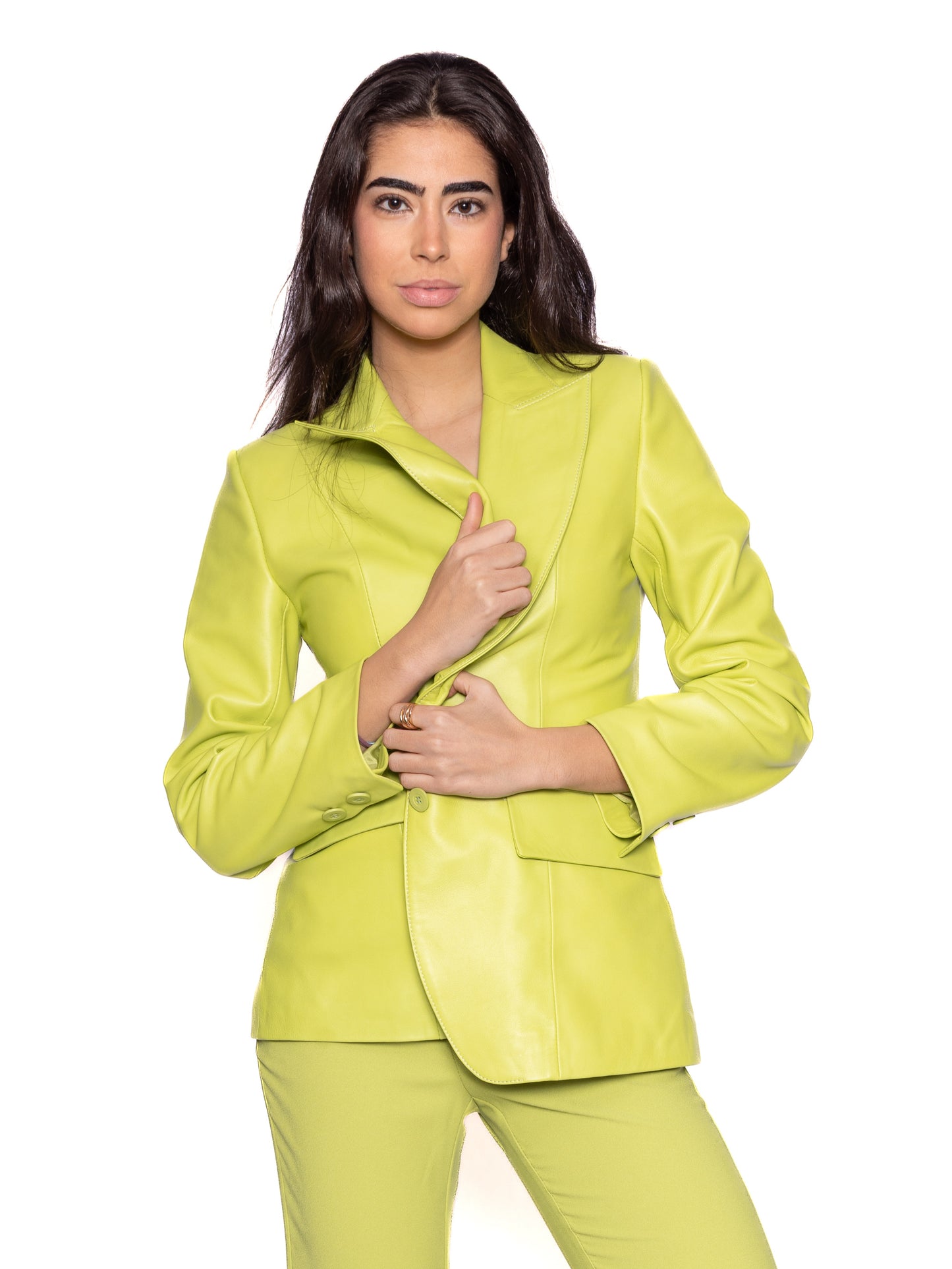 Blazer PIEL Verde lima