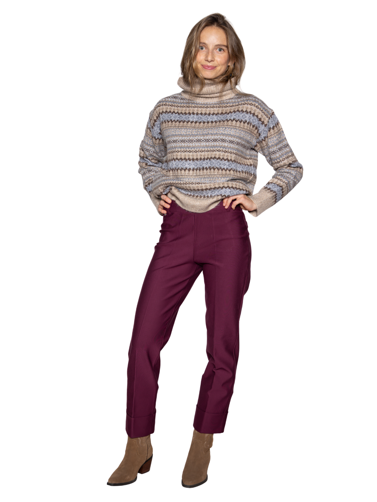 Pantalón Betty Granate