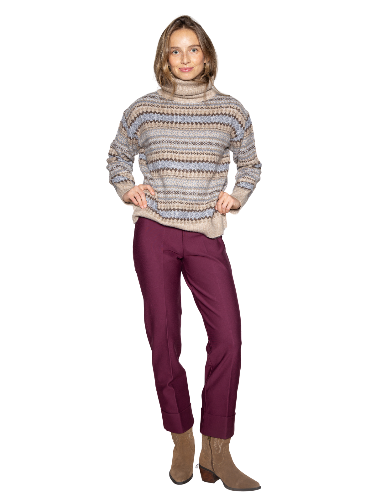 Pantalón Betty Granate