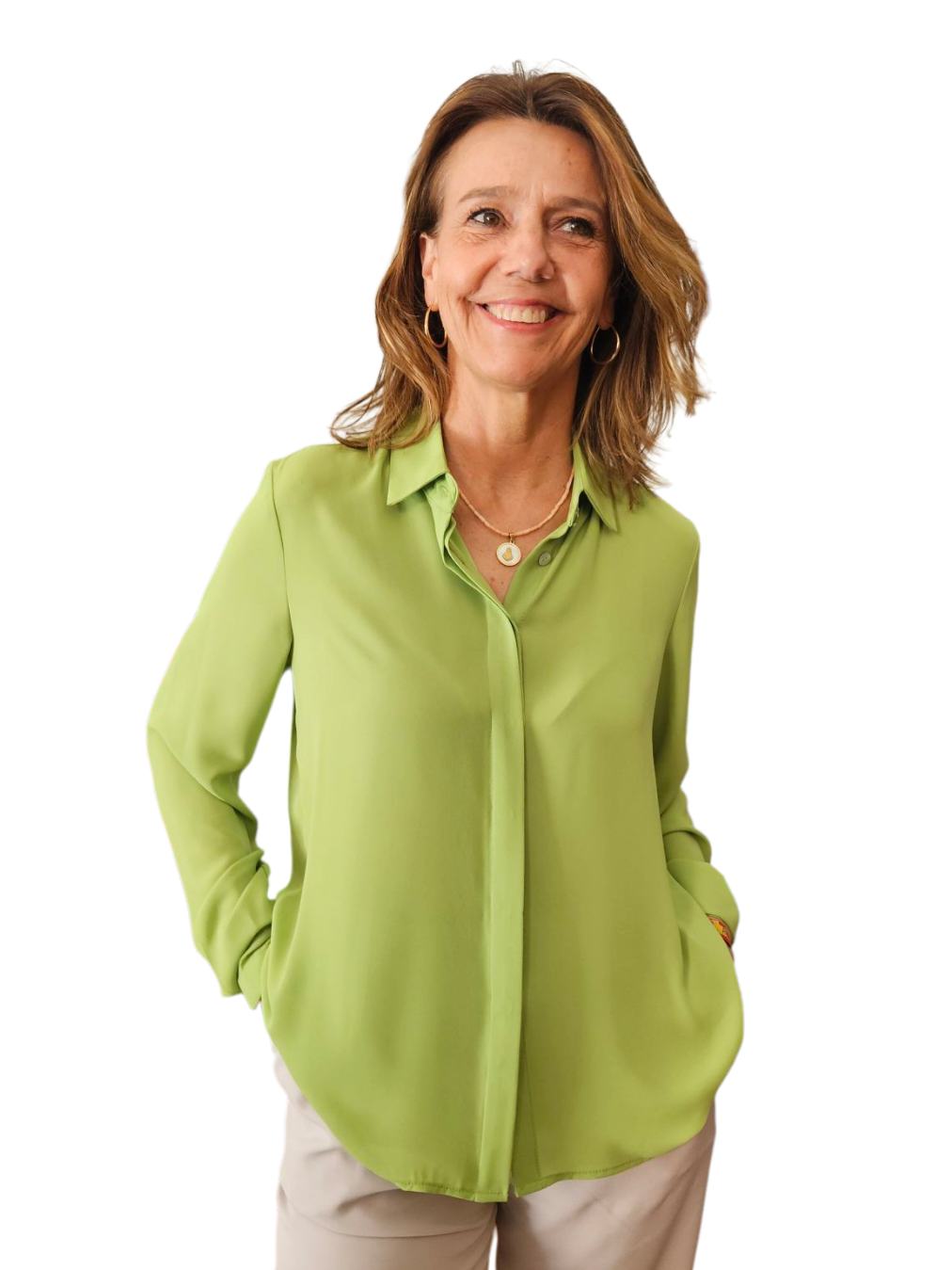 Camisa CANNES Verde oliva
