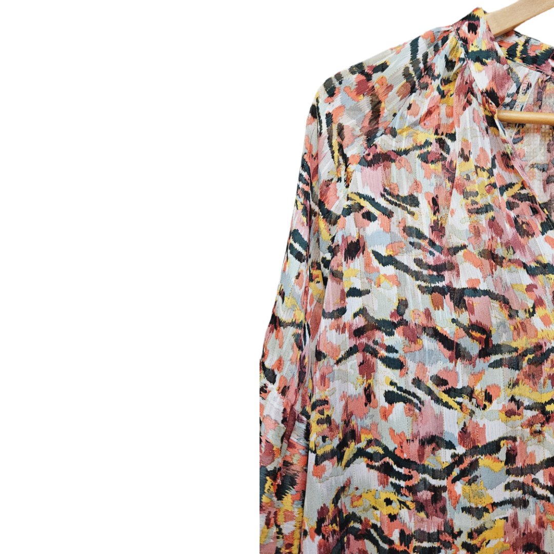 Camisa VELVET lúrex Rosa y Verde