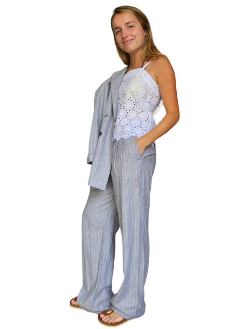 Pantalón COTONER Azul lino