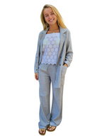 Pantalón COTONER Azul lino