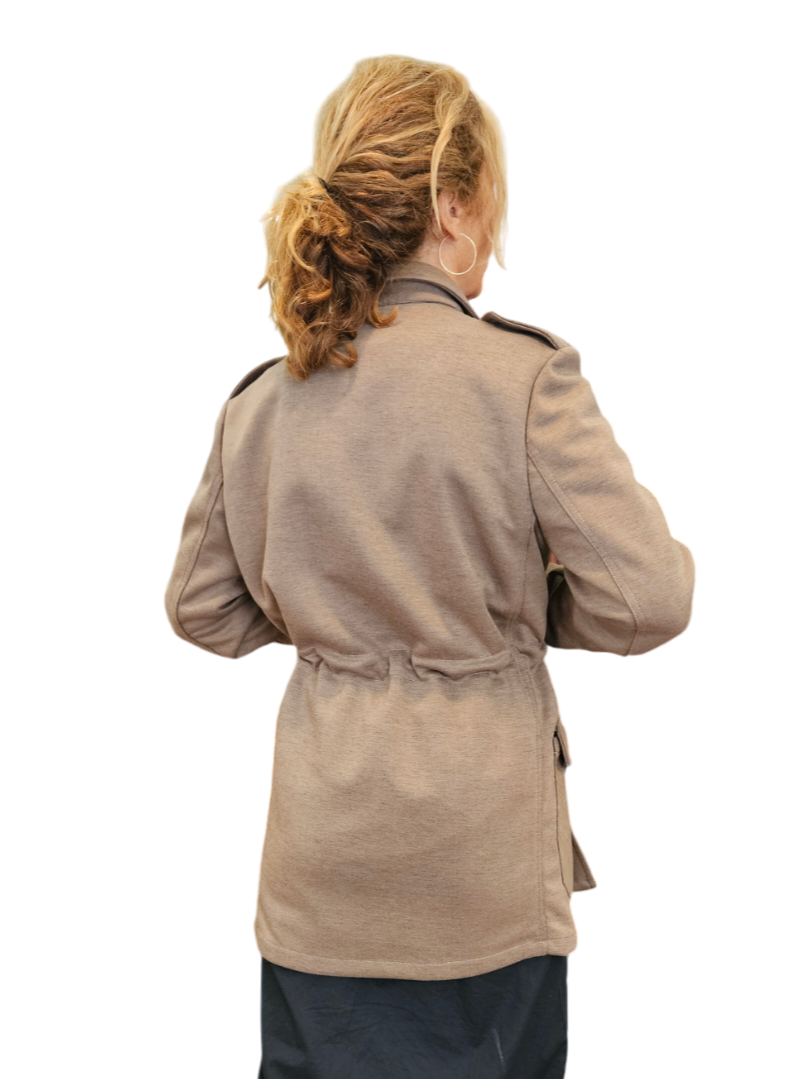 Chaqueta sahariana beige