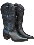 Botas cowboy Negro
