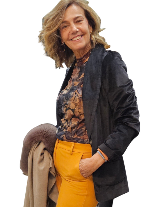 Chaqueta terciopelo Negro
