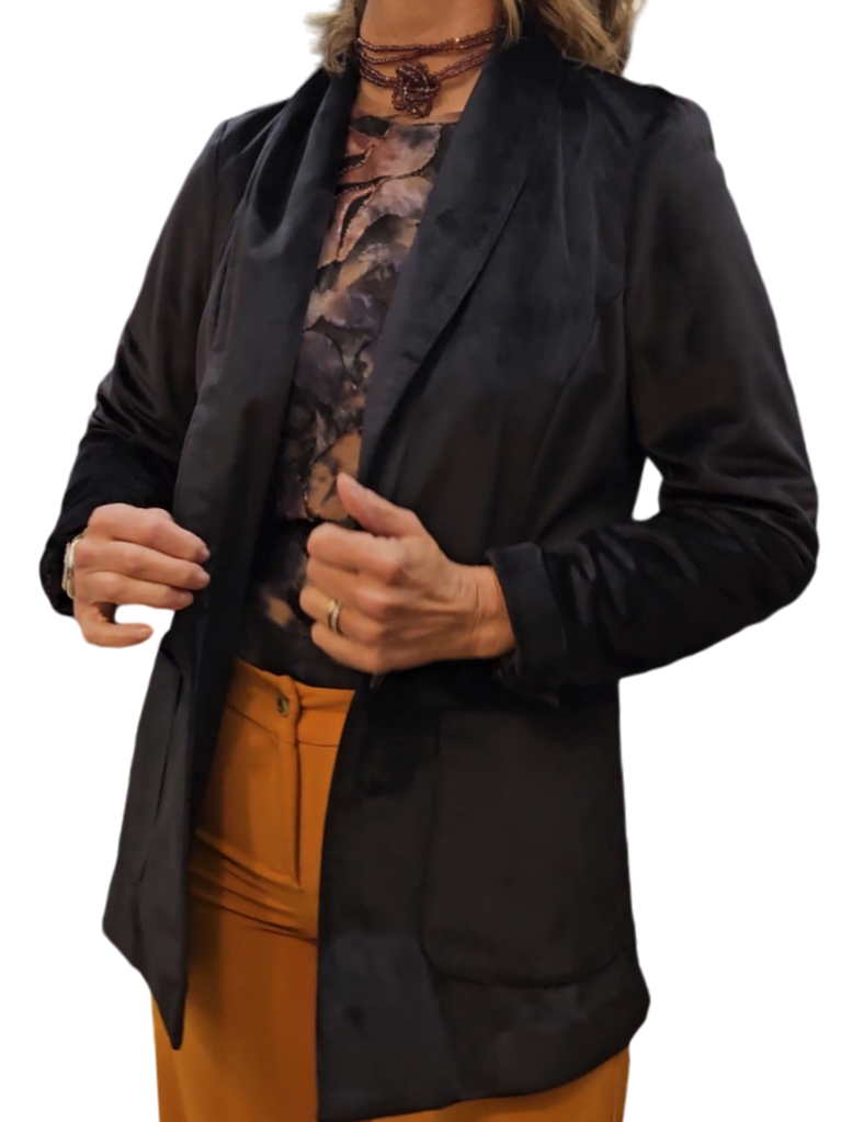 Chaqueta terciopelo Negro