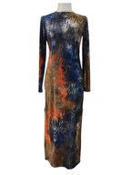 Vestido DuatoAzul/Naranja