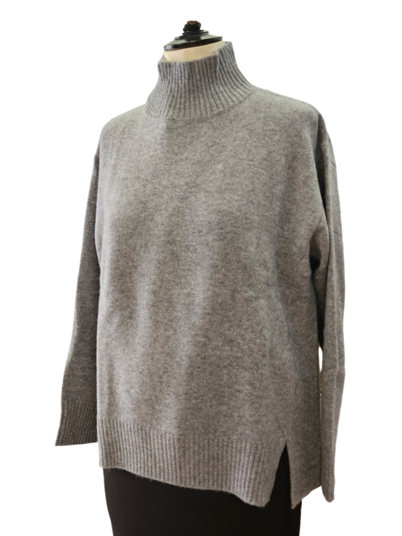 Jersey cuello alto Gris