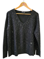 Jersey lentejuelas negro