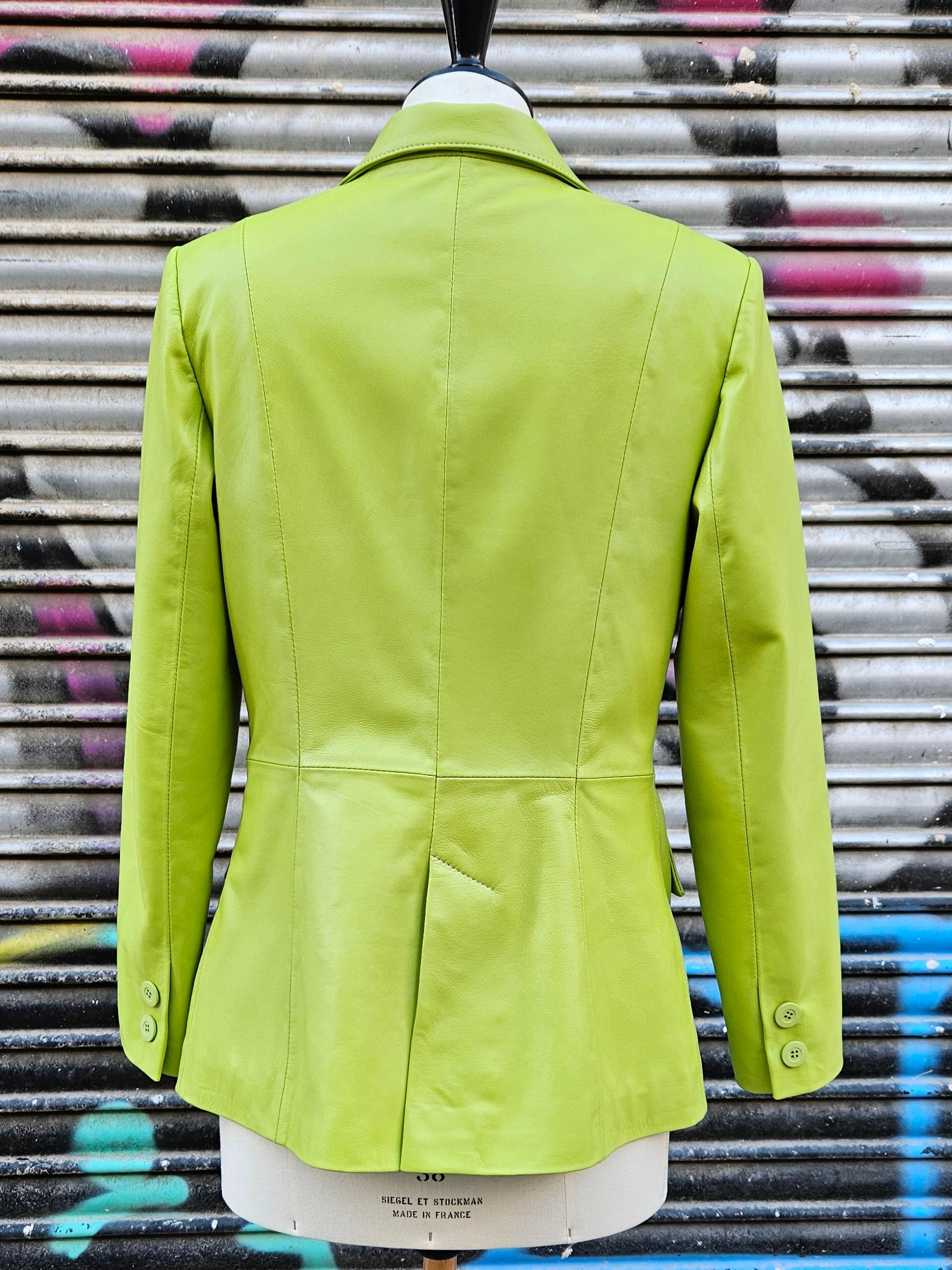 Blazer PIEL Verde lima
