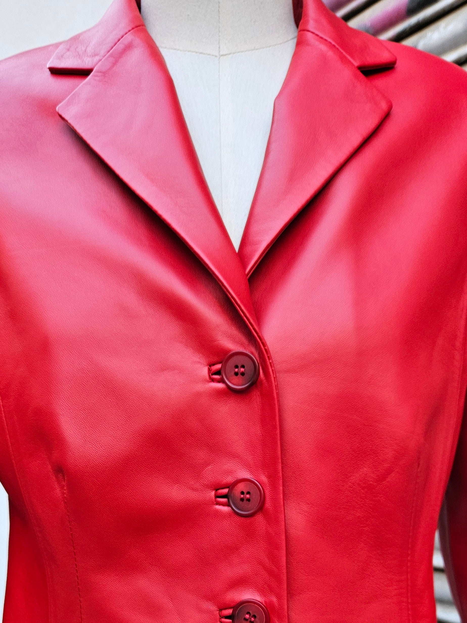 Chaqueta Royal PIEL Rojo