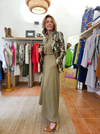 Vestido Adela Verde caqui
