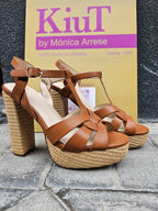 Sandalias plataforma Camel