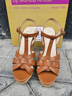 Sandalias plataforma Camel