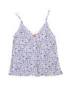 Top UVE blanco ramas
