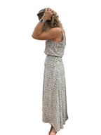 Falda CAPA animal print turquesa