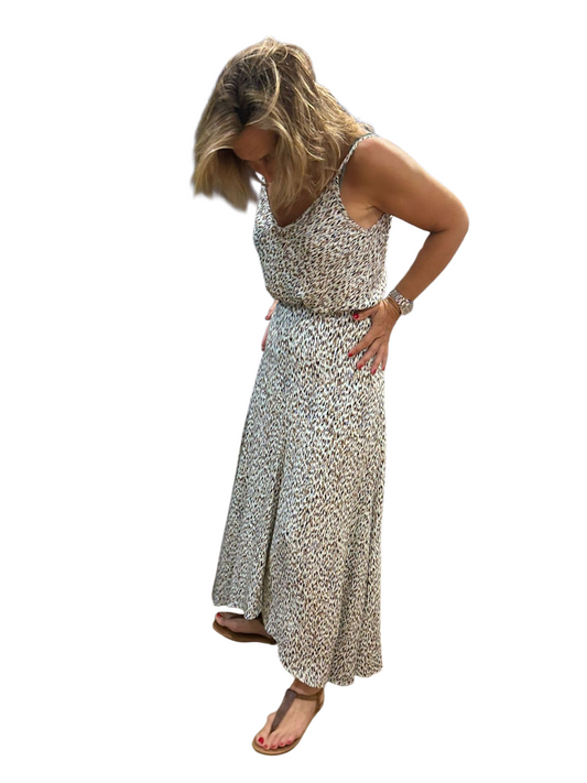 Falda CAPA animal print turquesa