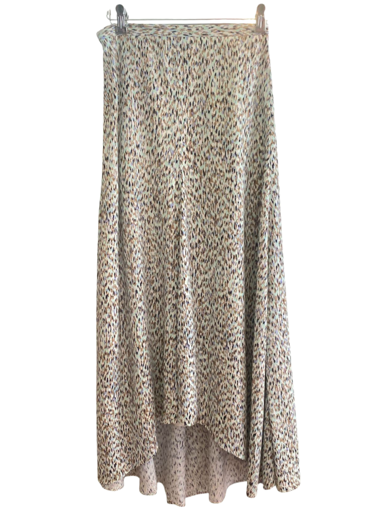 Falda CAPA animal print turquesa
