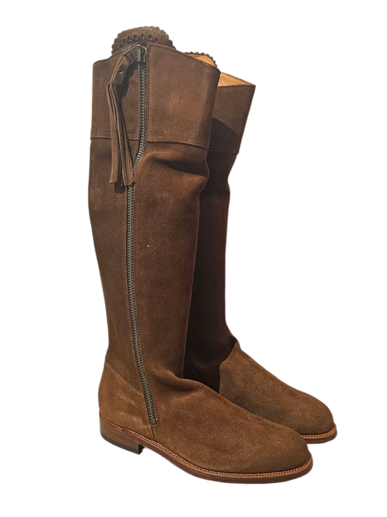 Botas de serraje camel