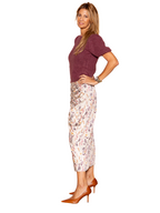 Falda drapeada Beige