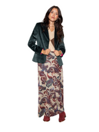 Falda Capa Paisley Beige