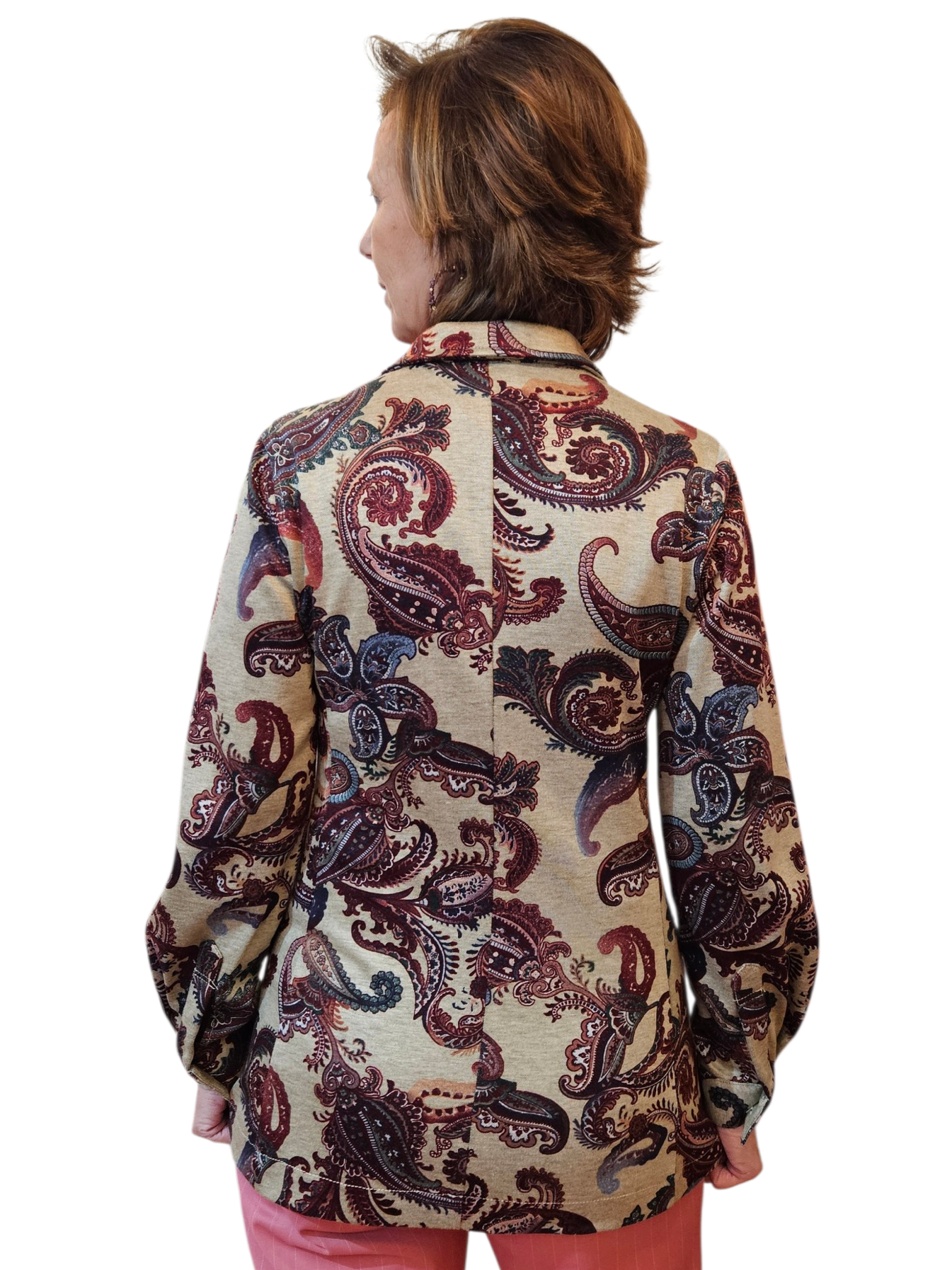 Blazer tipo teba flores