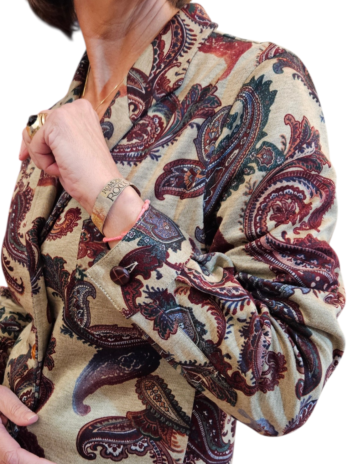 Blazer tipo teba flores