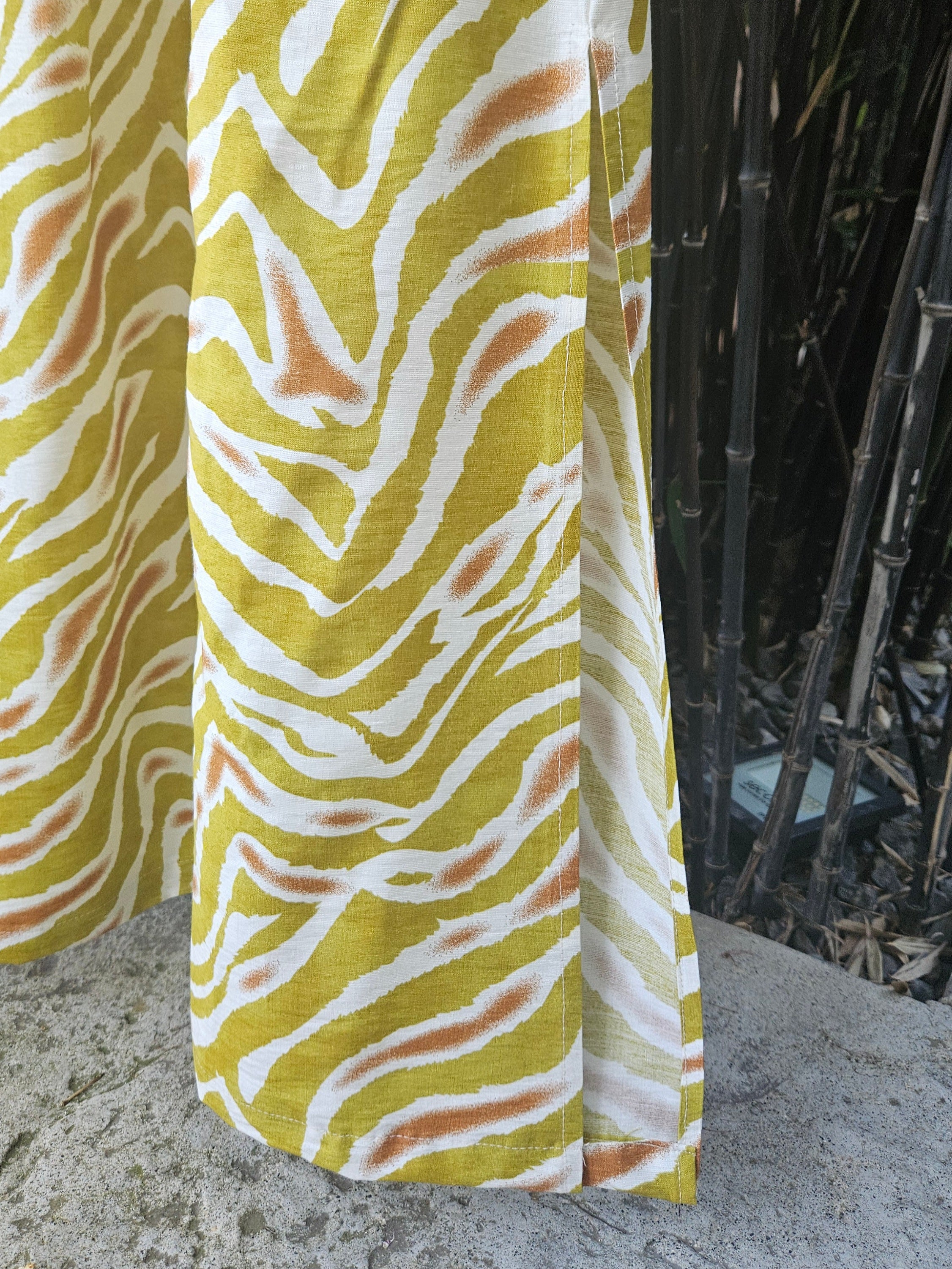 Vestido Rosi estampado pistacho