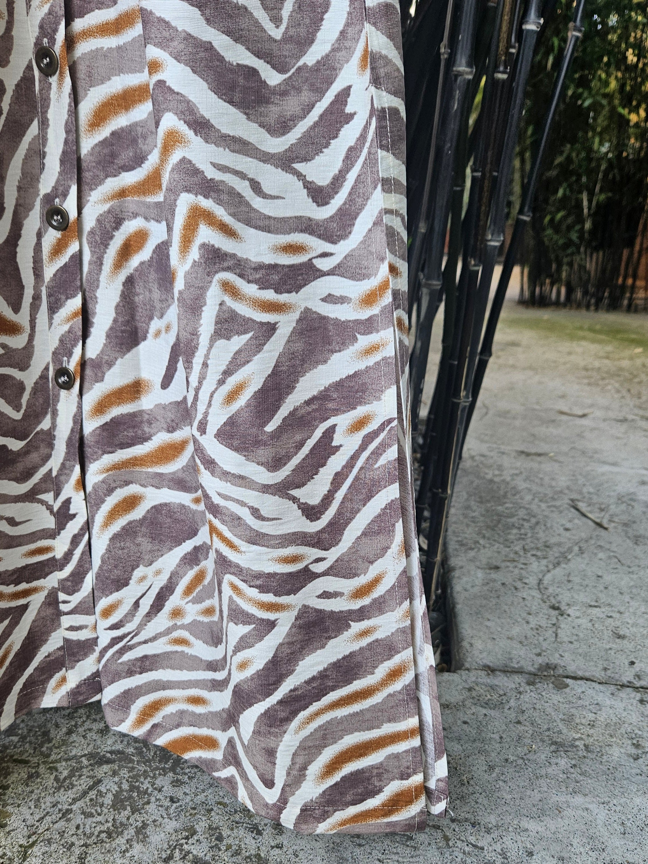 Vestido Rosi estampado marrón