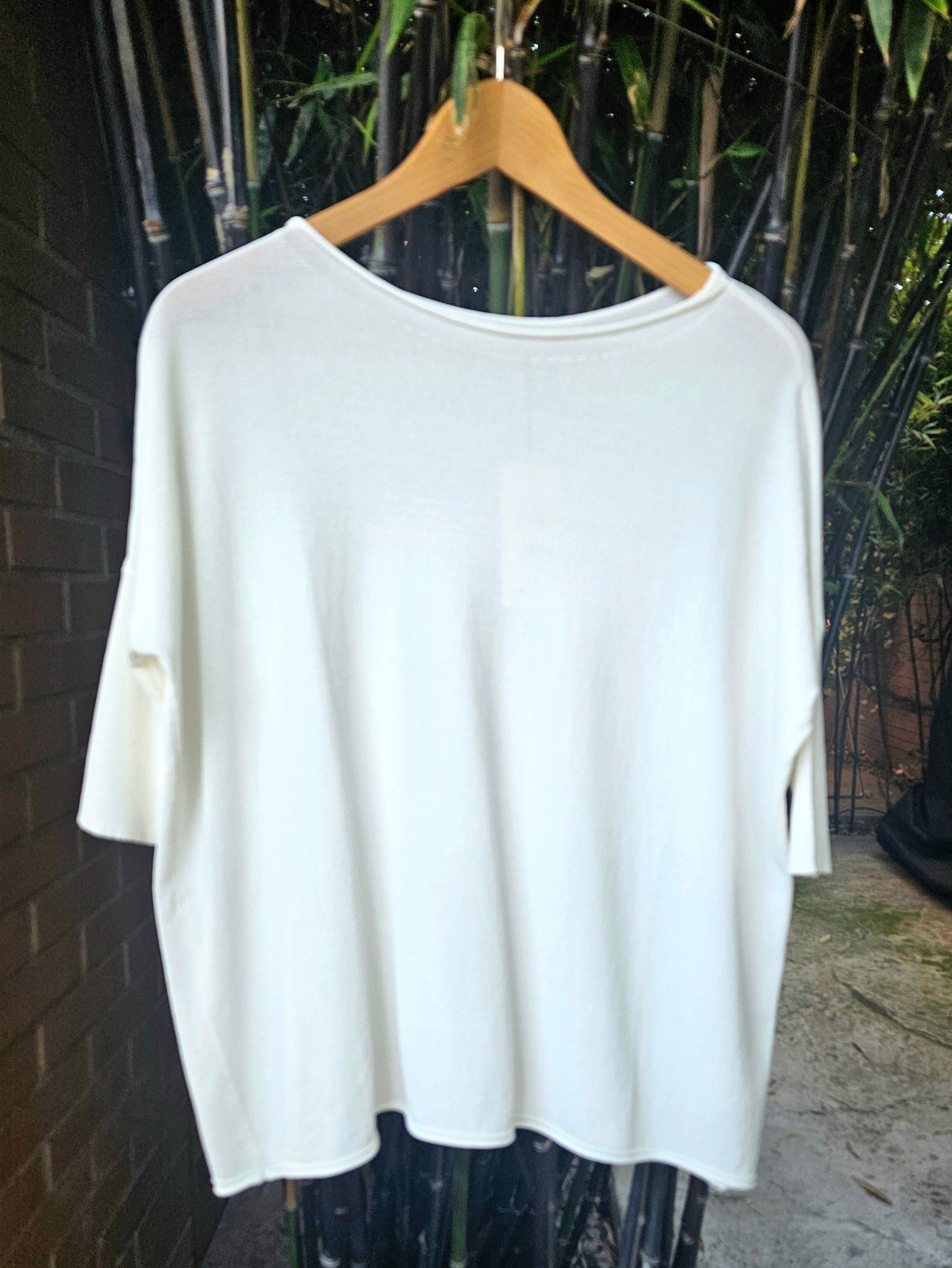 Jersey  punto oversize blanco