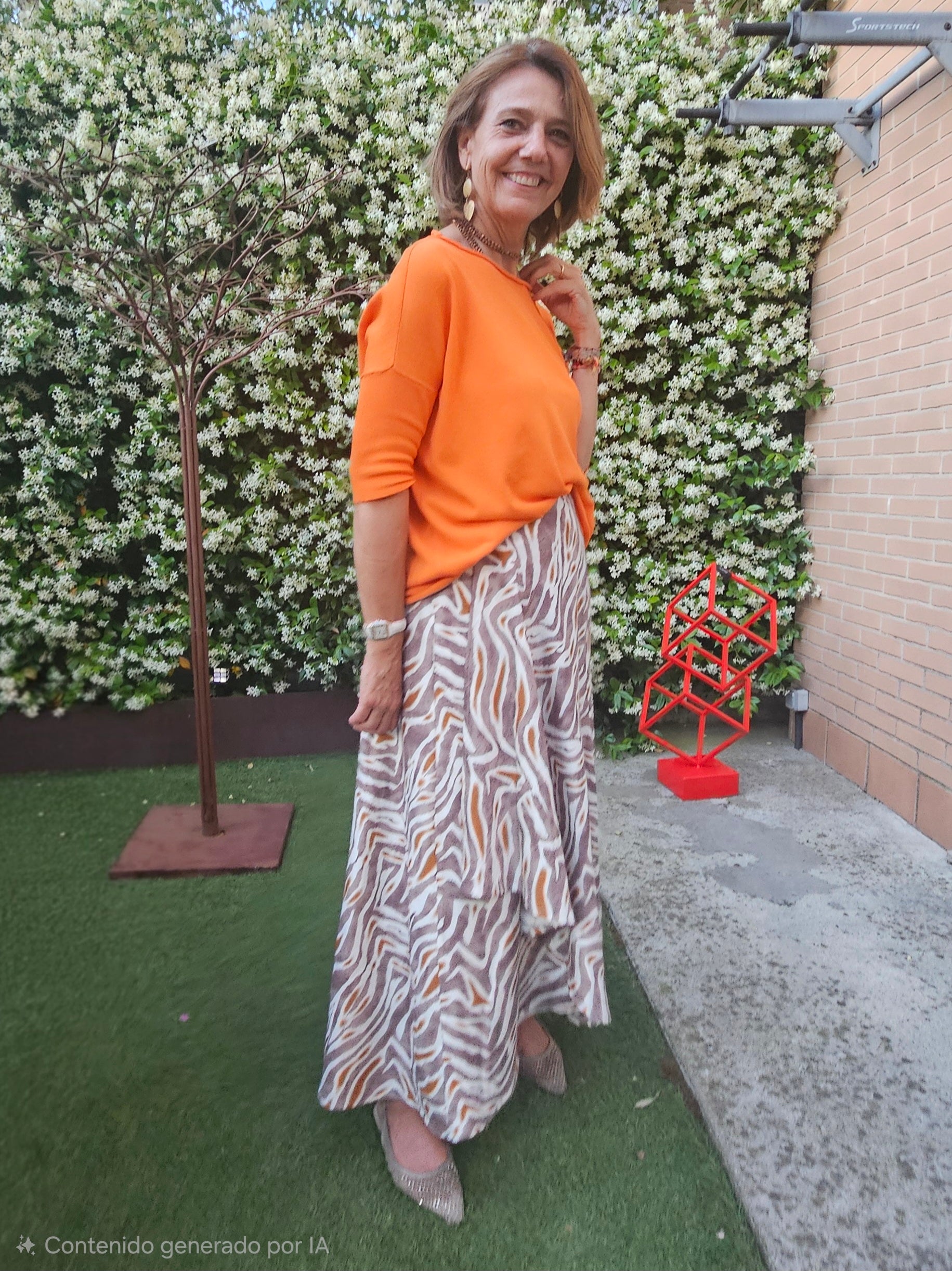 Falda Rocío marrón