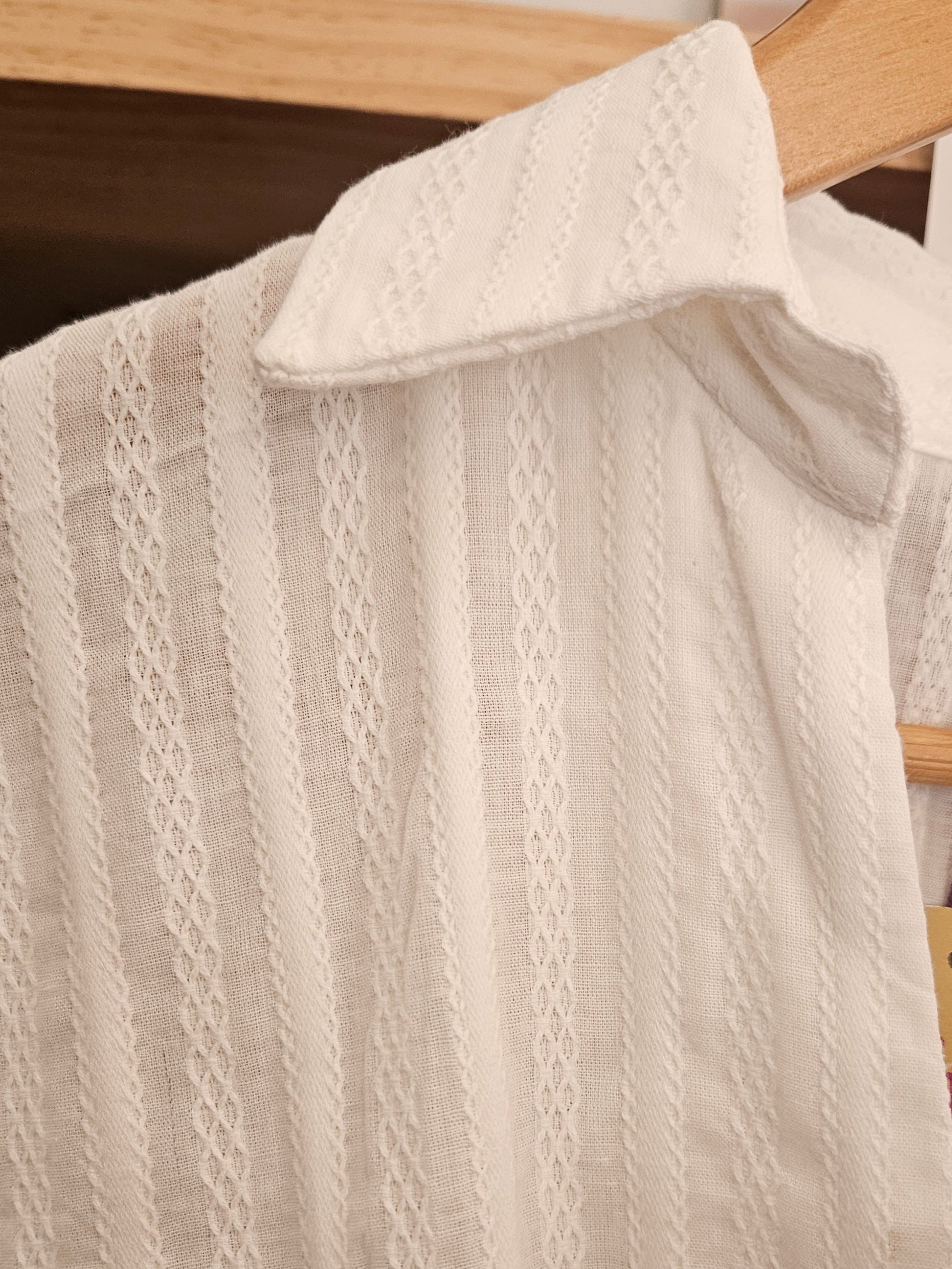 Camisa Kenia blanco algodón