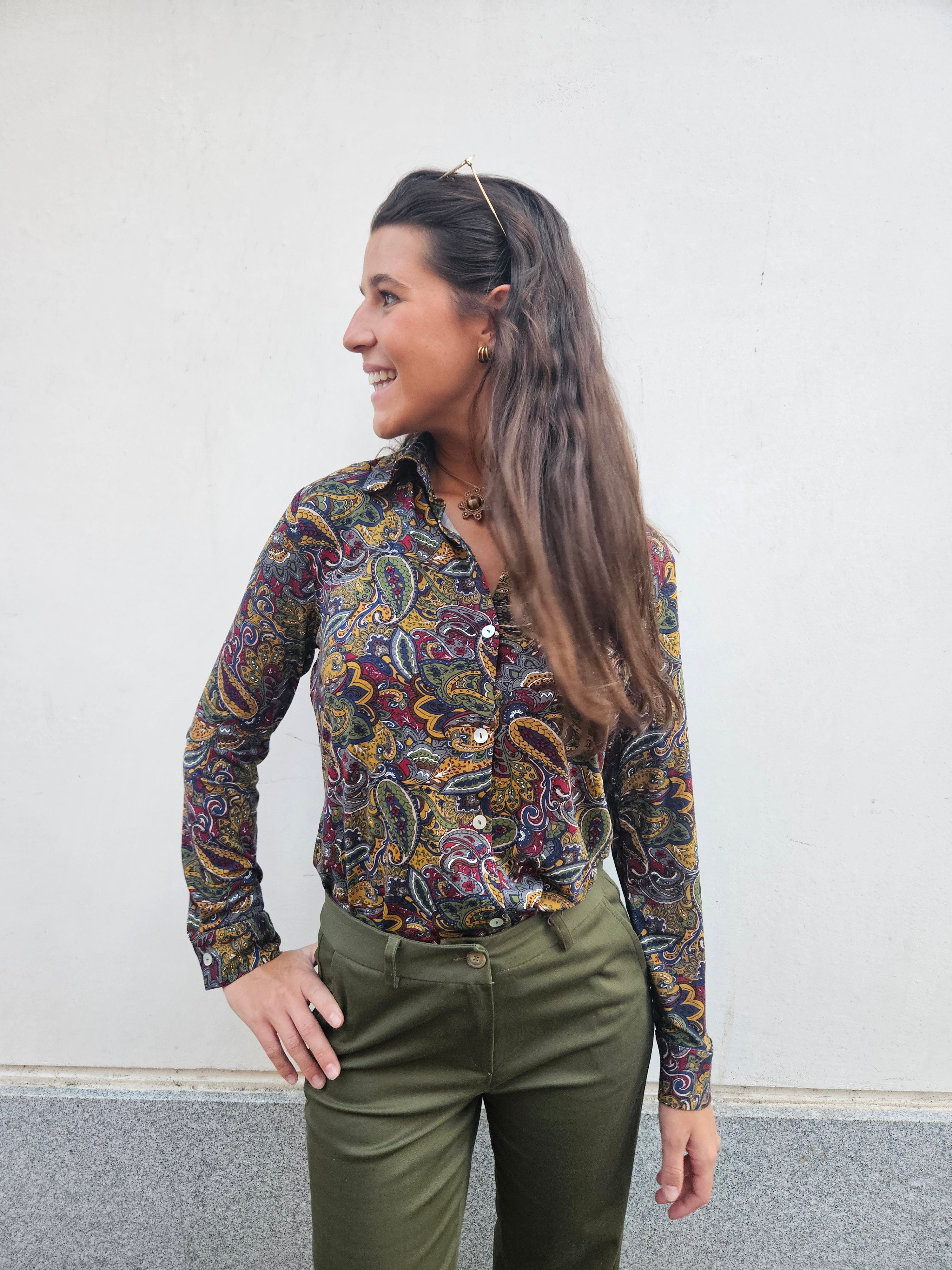 Camisa Frida verde