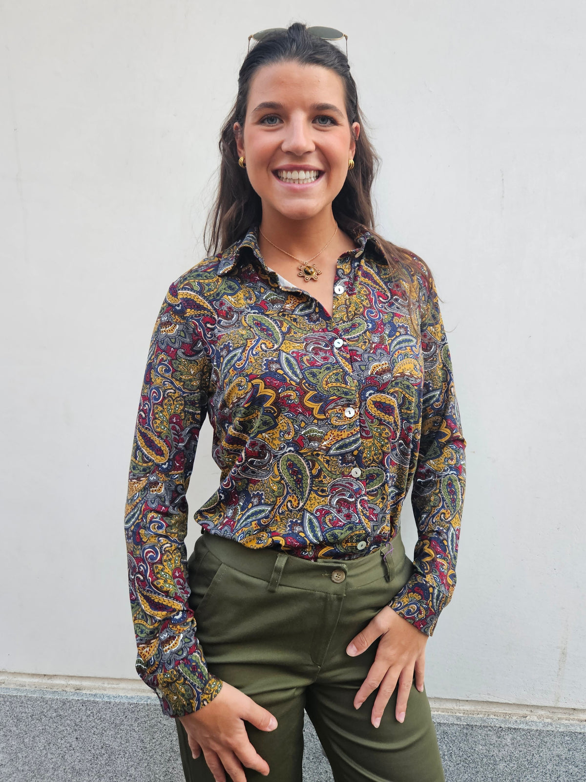 Camisa Frida verde