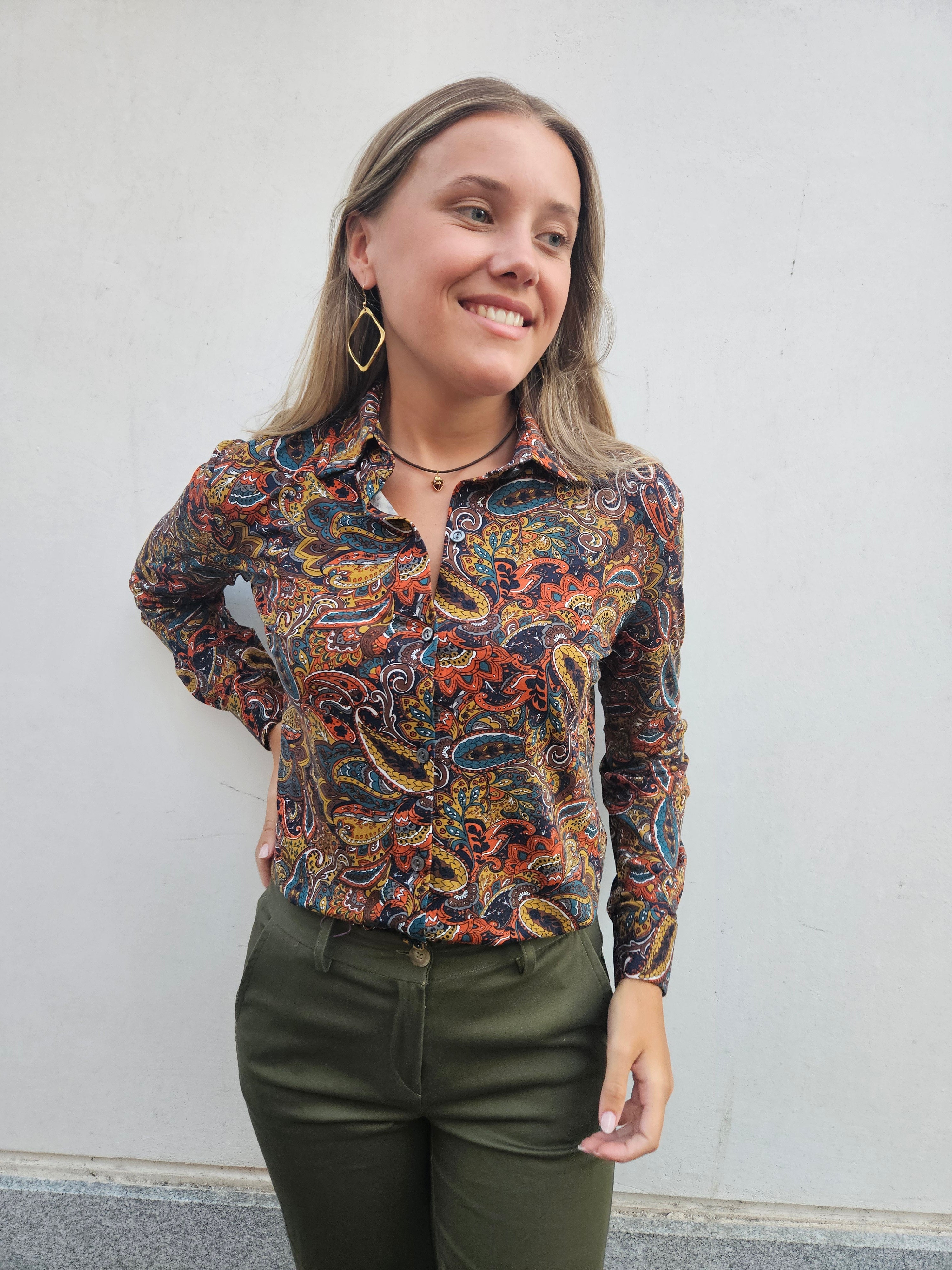 Camisa FRIDA marrón
