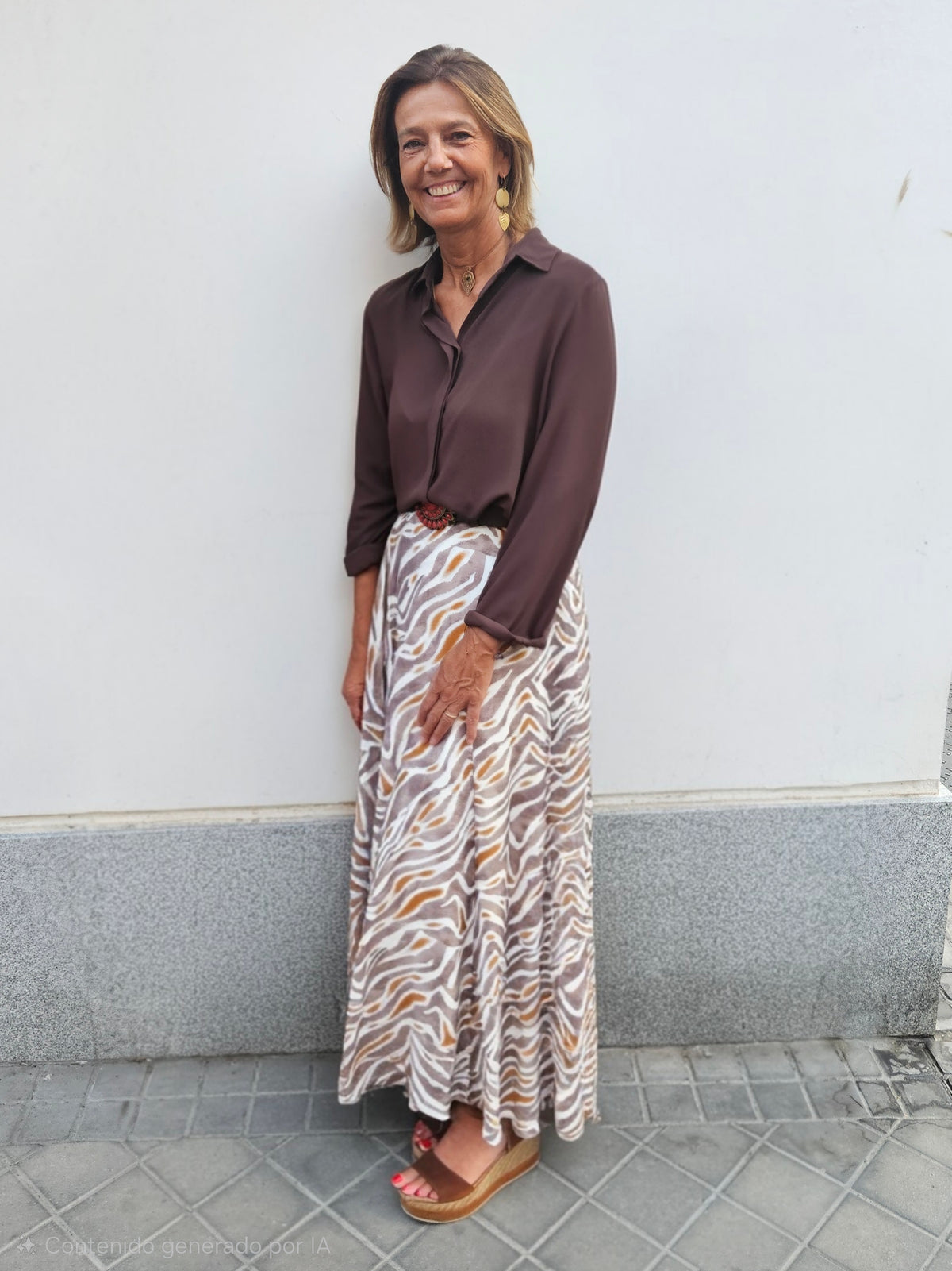 Camisa CANNES Marrón