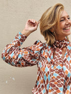 Camisa LAZO PRINT marrón