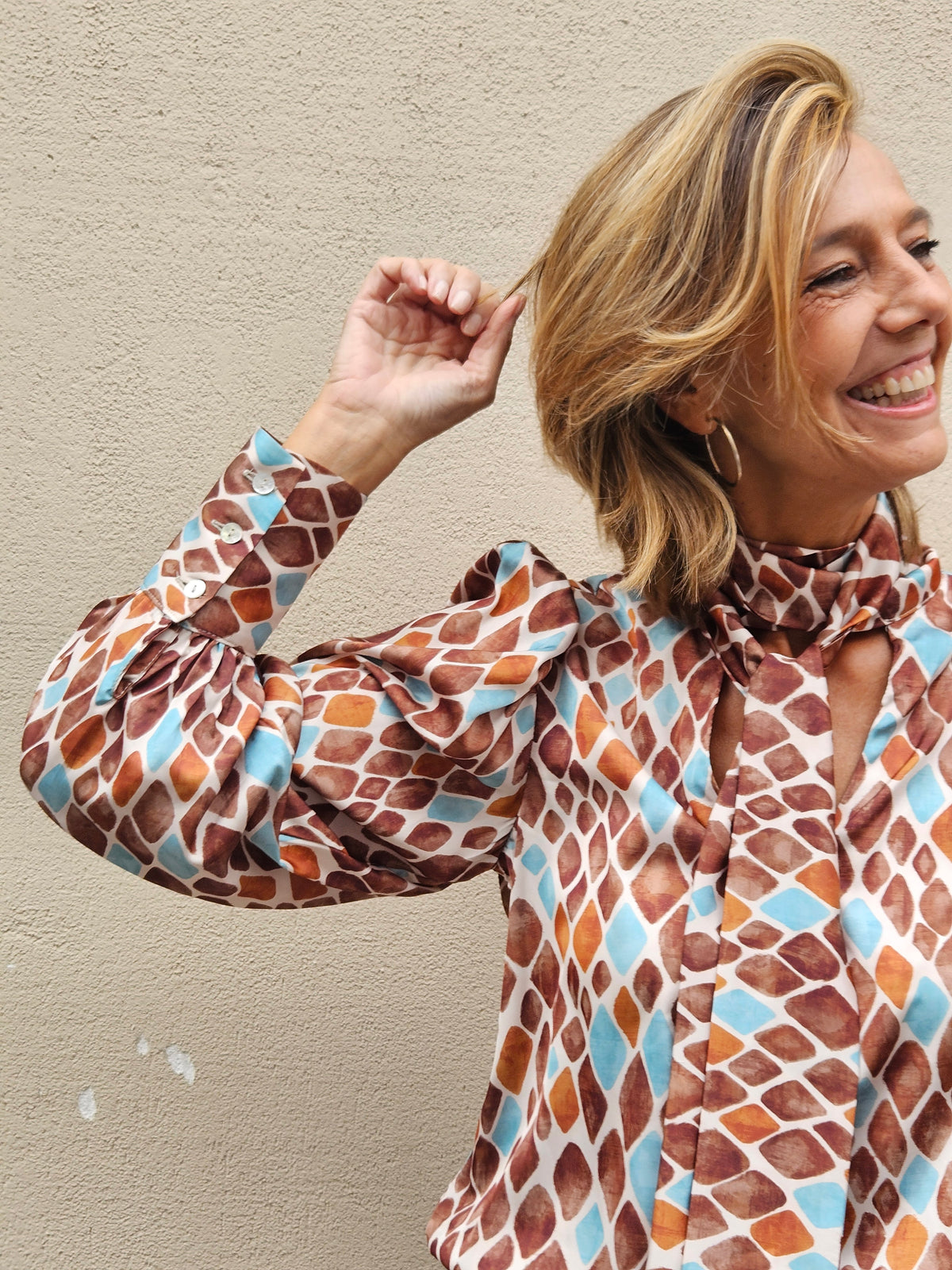 Camisa LAZO PRINT marrón