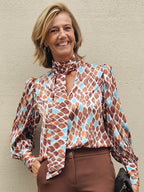 Camisa LAZO PRINT marrón