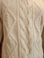 Jersey cuello vuelto crudo