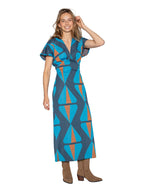 Vestido Amanda estampado Azul