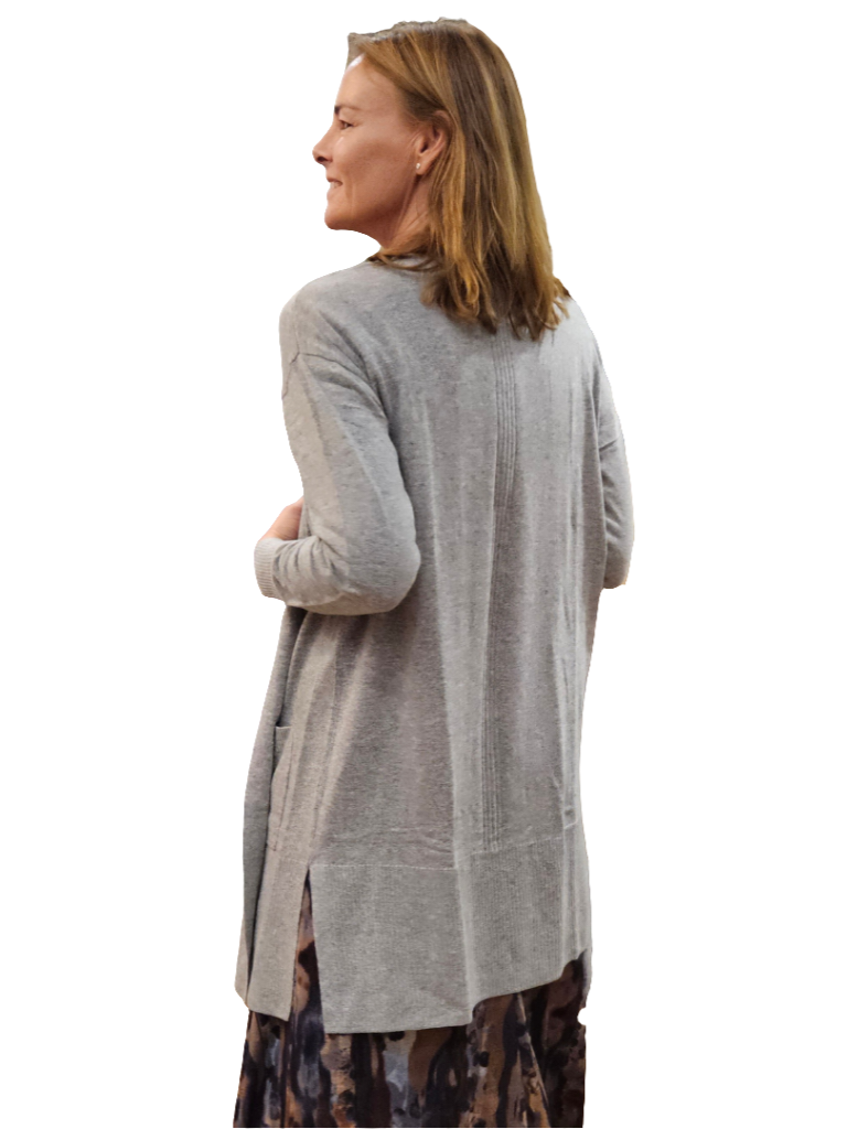 Chaqueta larga Gris