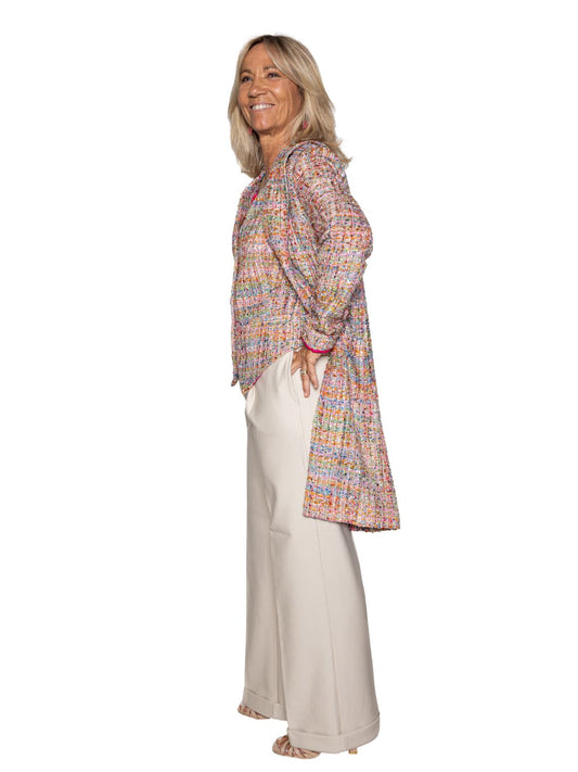 Abrigo Danubio rosa chanel