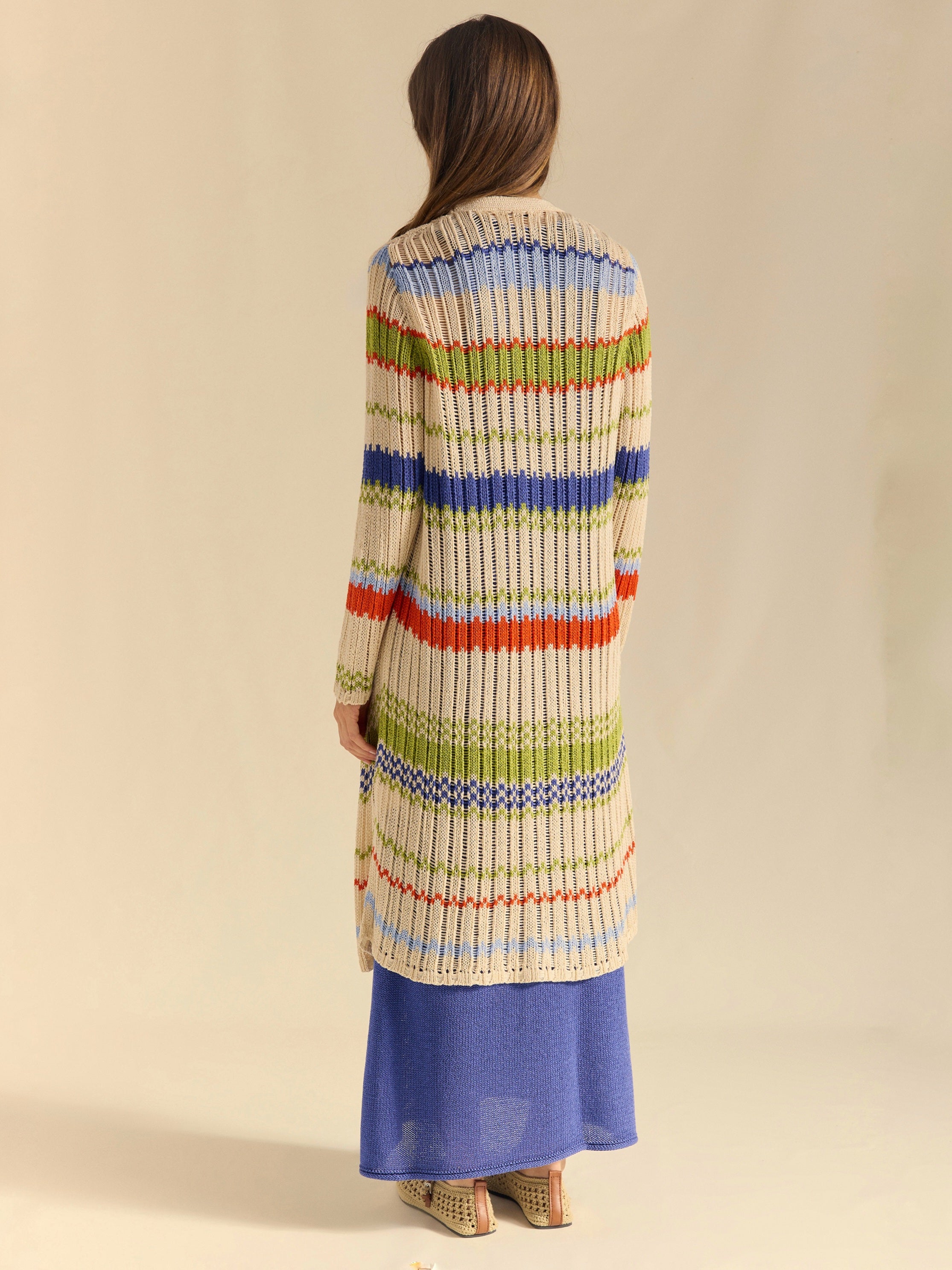 Chaqueta punto multicolor