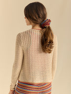 Cárdigan punto ribetes